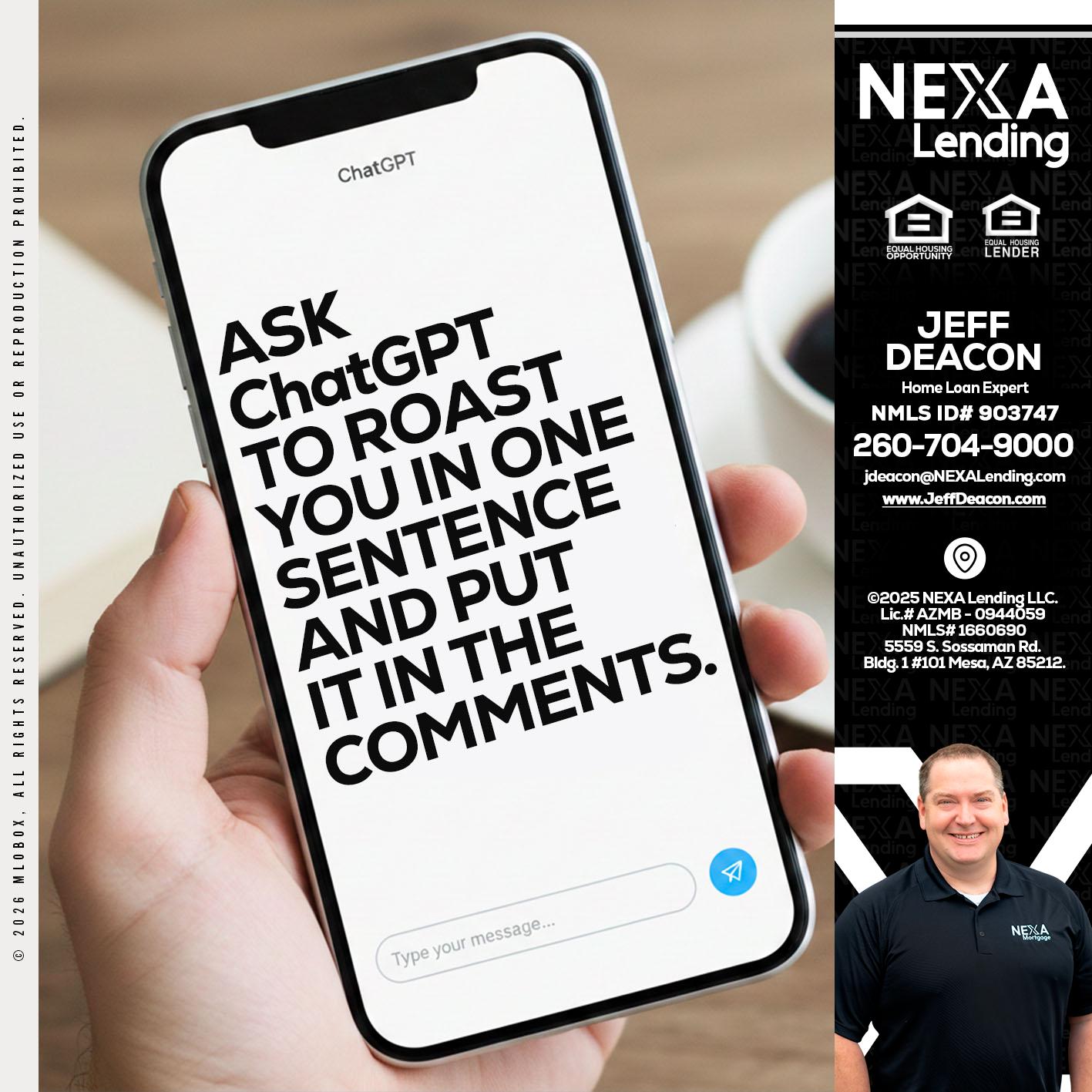 ask chatgpt - Jeff Deacon -Home Loan Expert