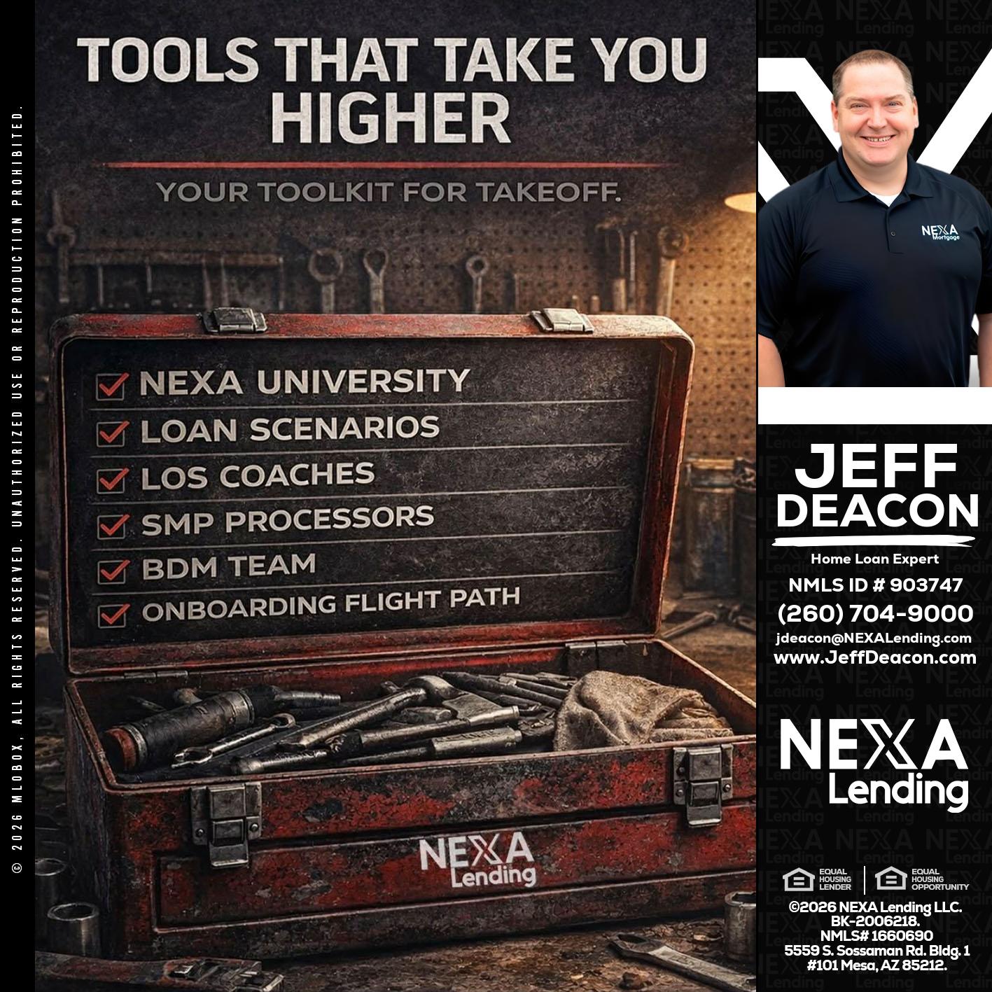 TOOLS THAT - Jeff Deacon -Senior Loan Officer