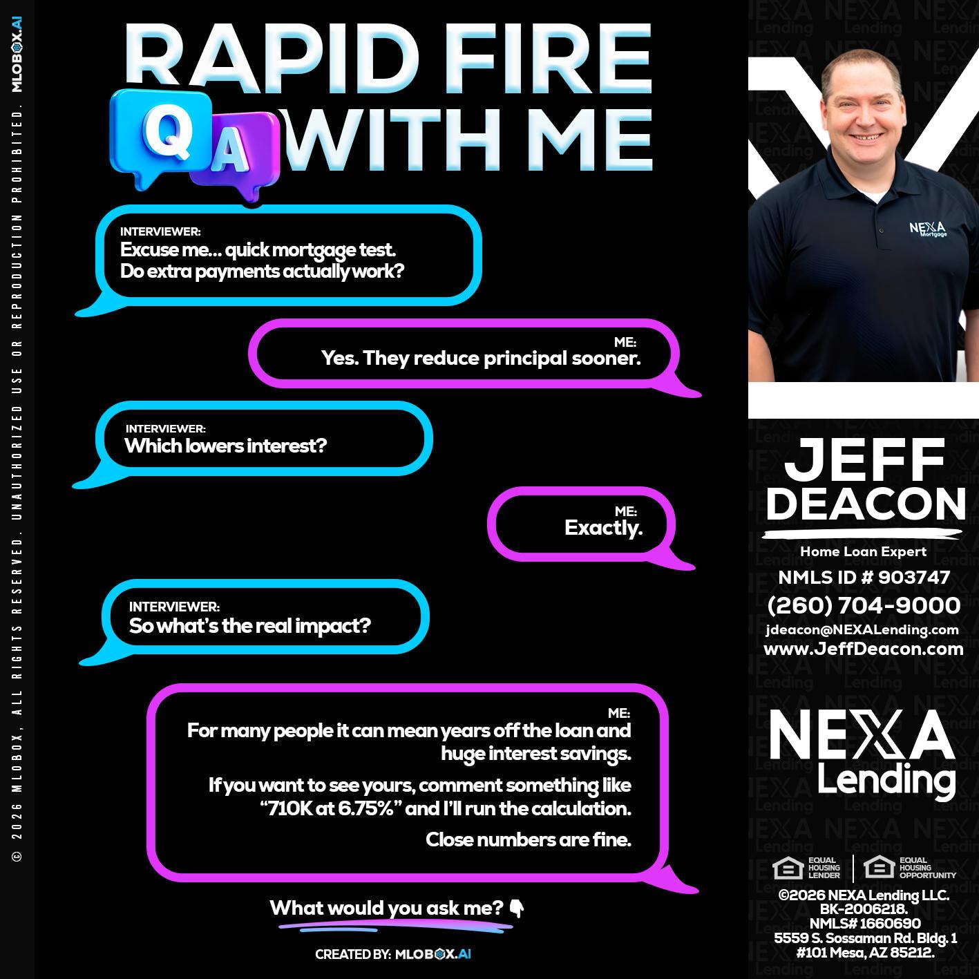 RAPID QA - Jeff Deacon -Senior Loan Officer