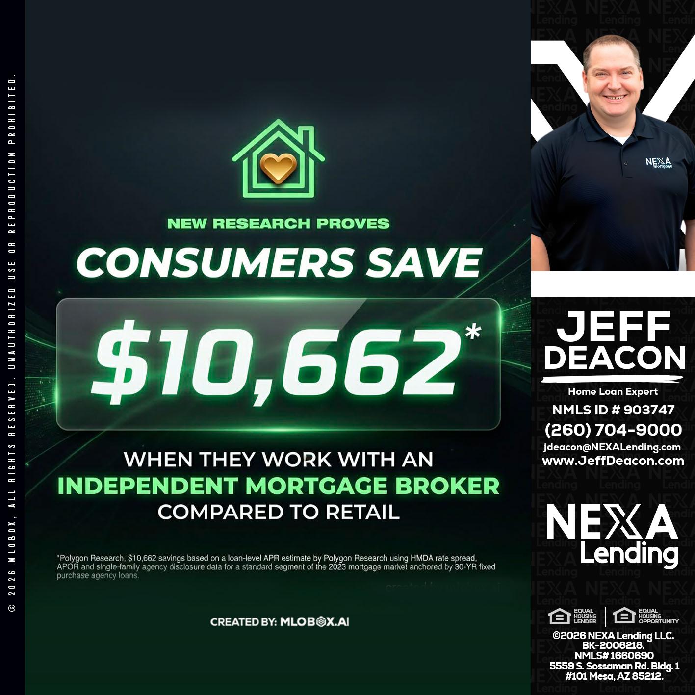 10,662 - Jeff Deacon -Senior Loan Officer