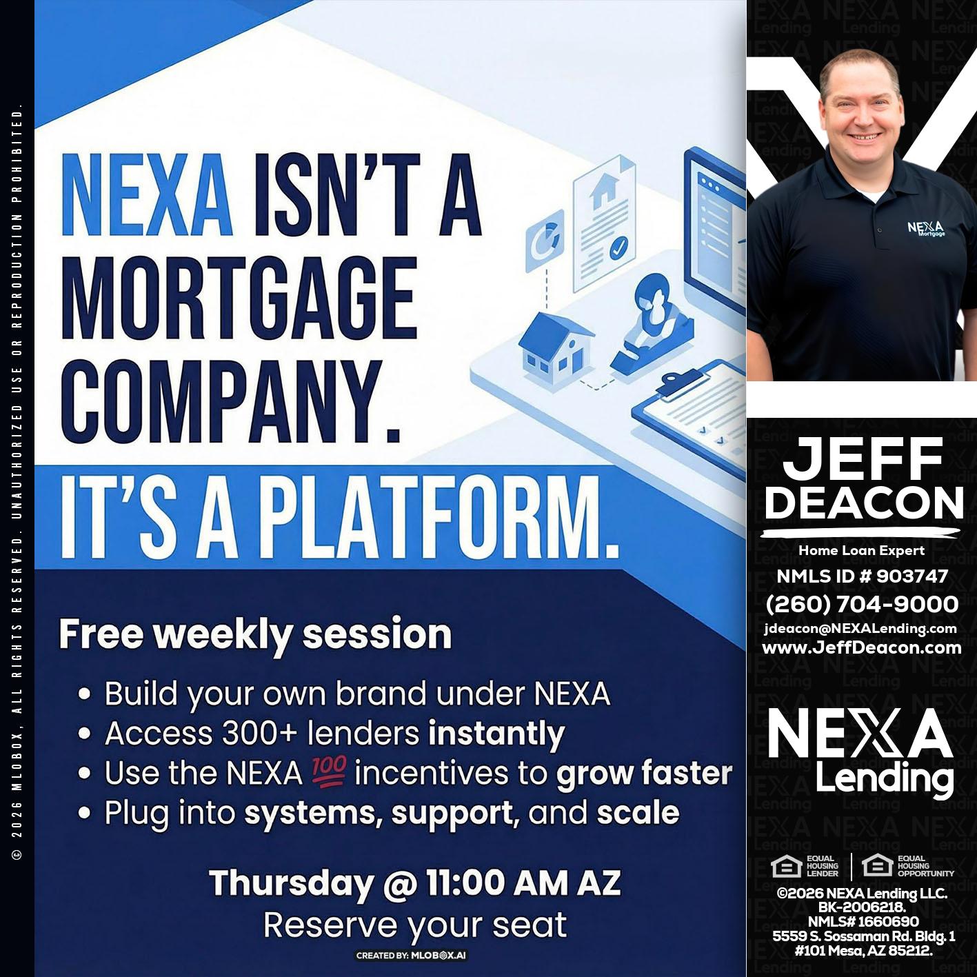 NEXA ISNT - Jeff Deacon -Senior Loan Officer