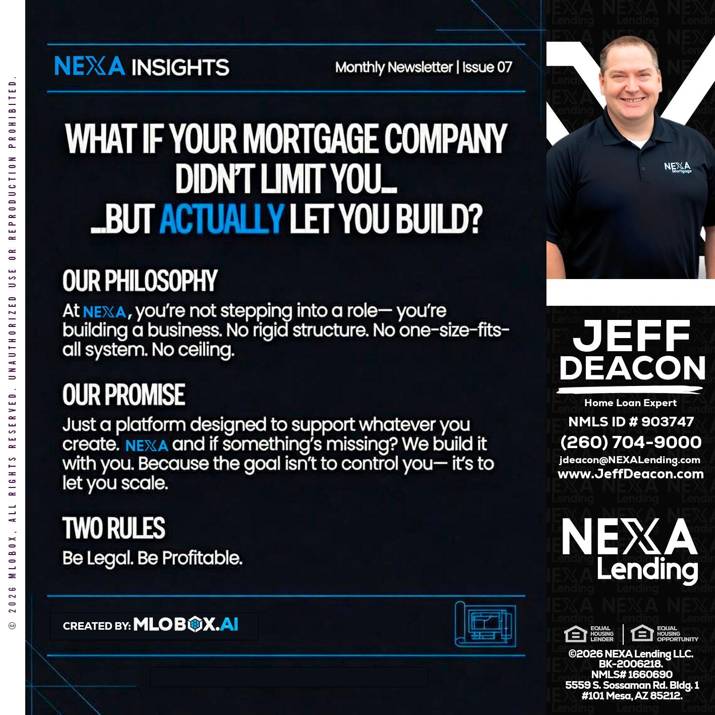 NEXA INSIGHTS - Jeff Deacon -Senior Loan Officer