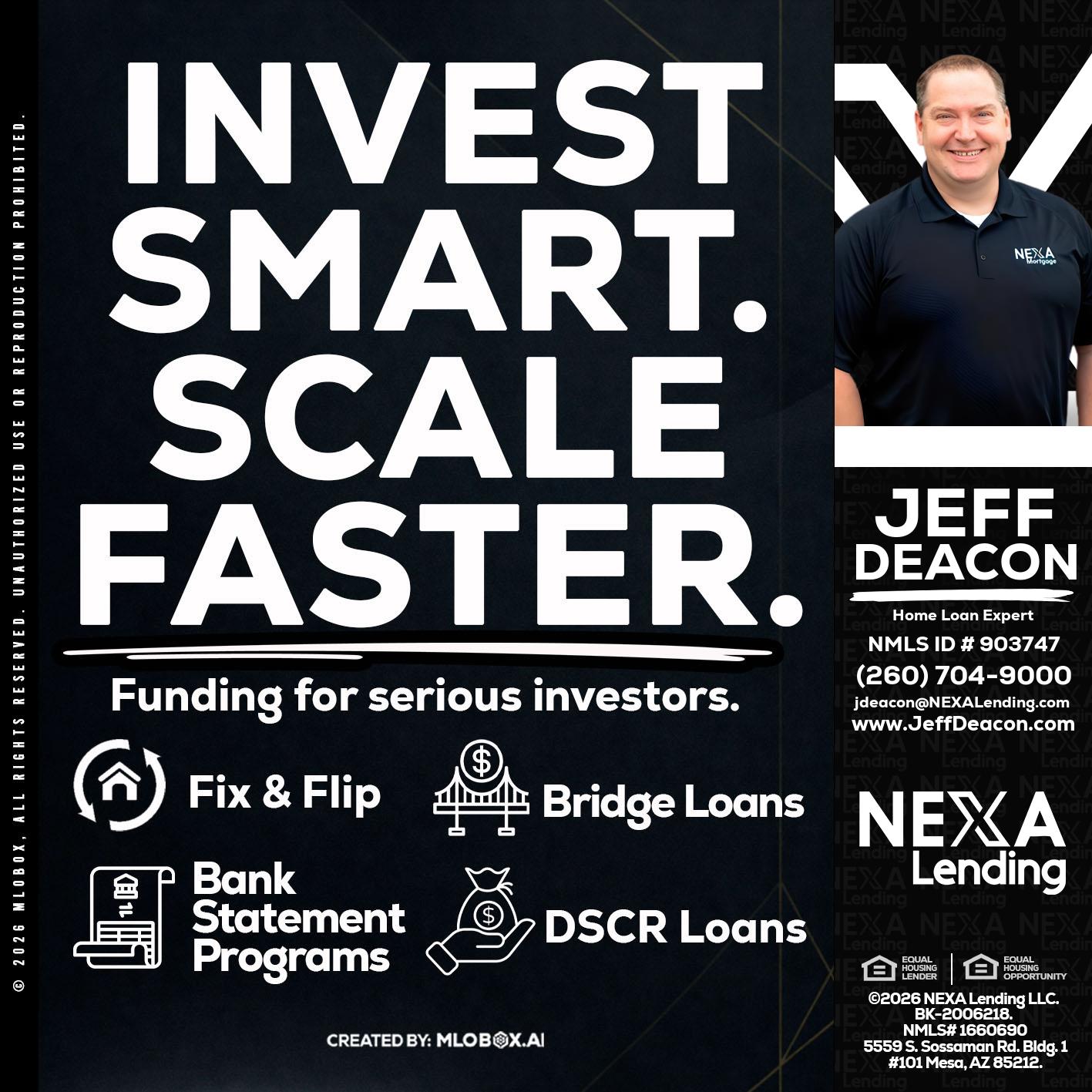 INVEST SMART - Jeff Deacon -Senior Loan Officer