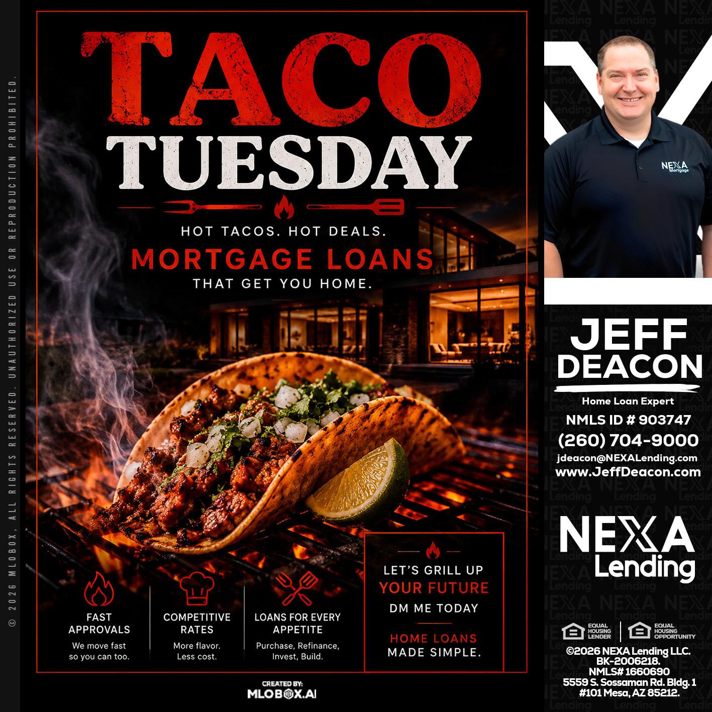 TACO TUESDAY - Jeff Deacon -Senior Loan Officer