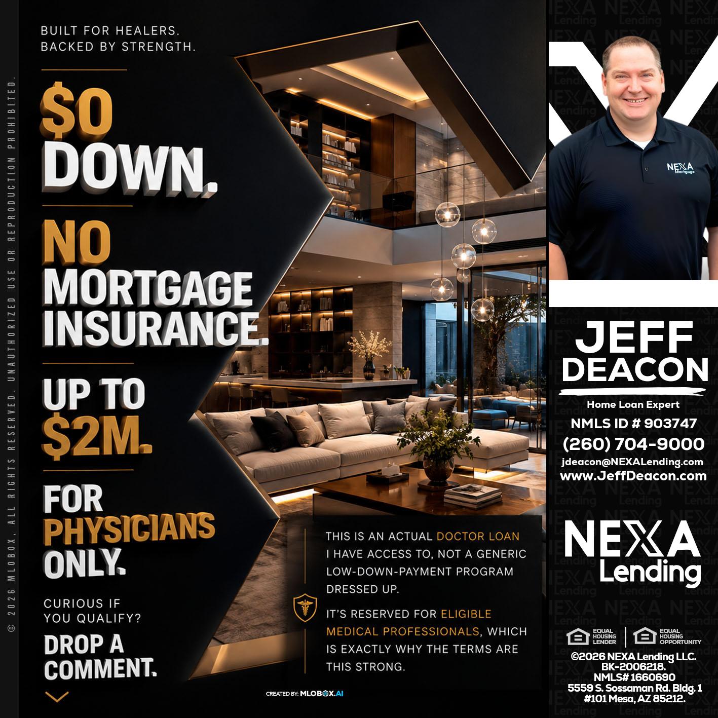 $0 DOWN - Jeff Deacon -Senior Loan Officer
