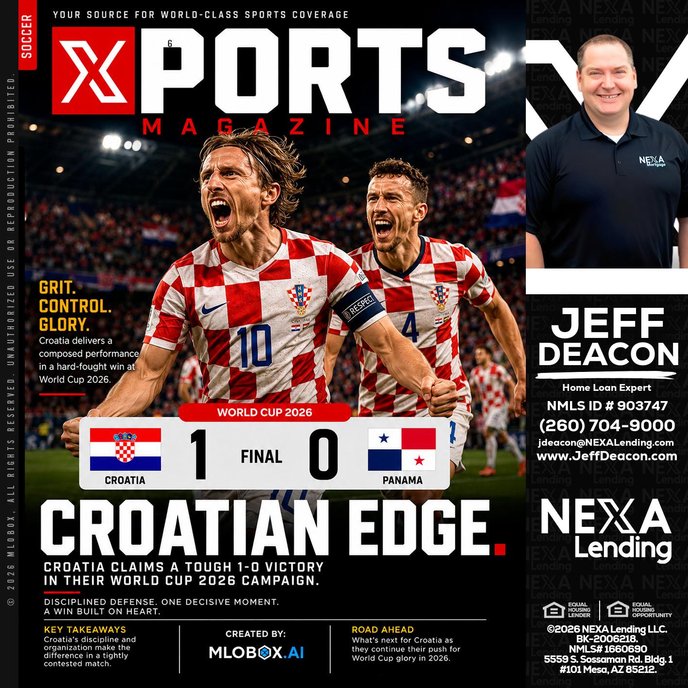 CROATIA 1-0 PANAMA - Jeff Deacon -Senior Loan Officer
