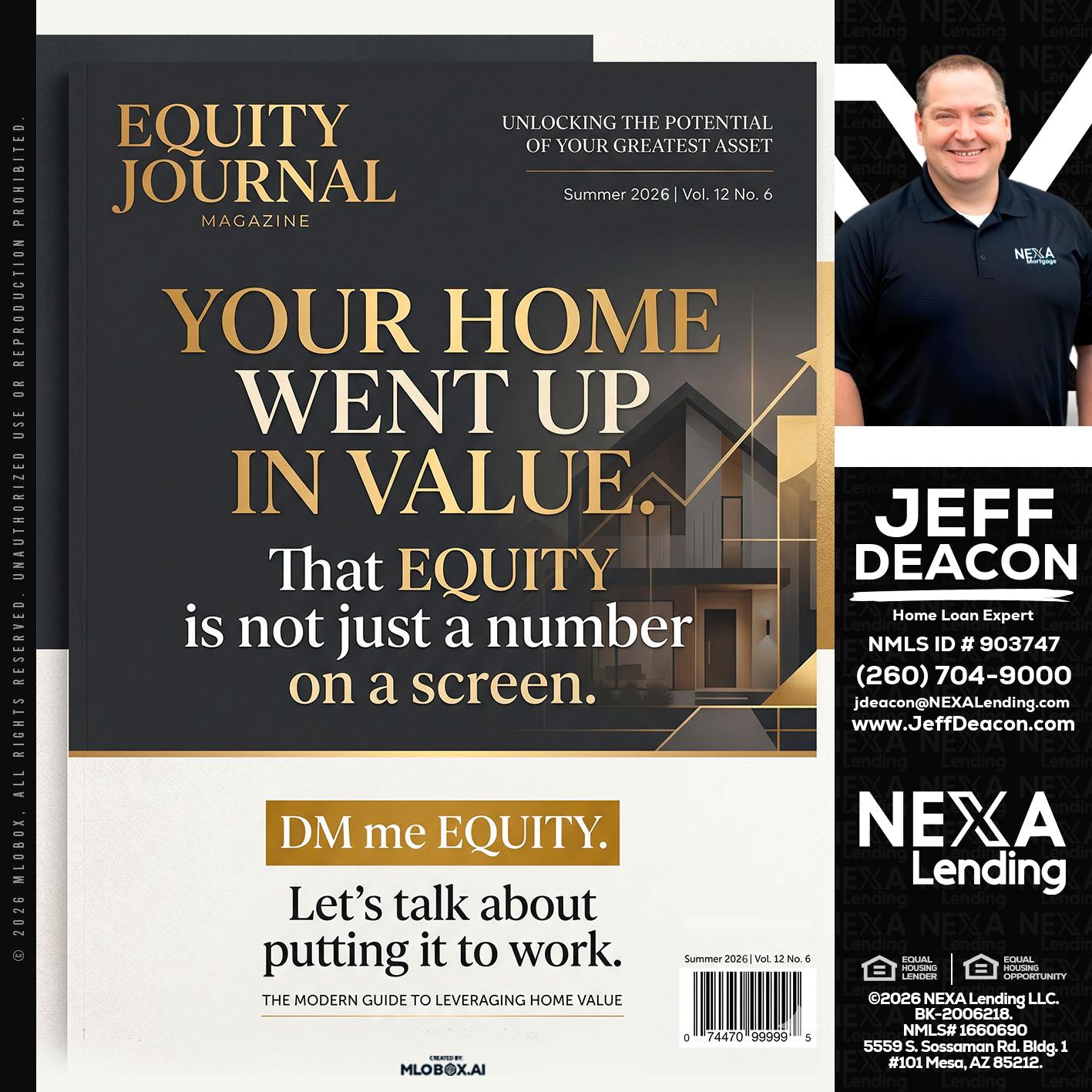 YOUR HOME - Jeff Deacon -Senior Loan Officer