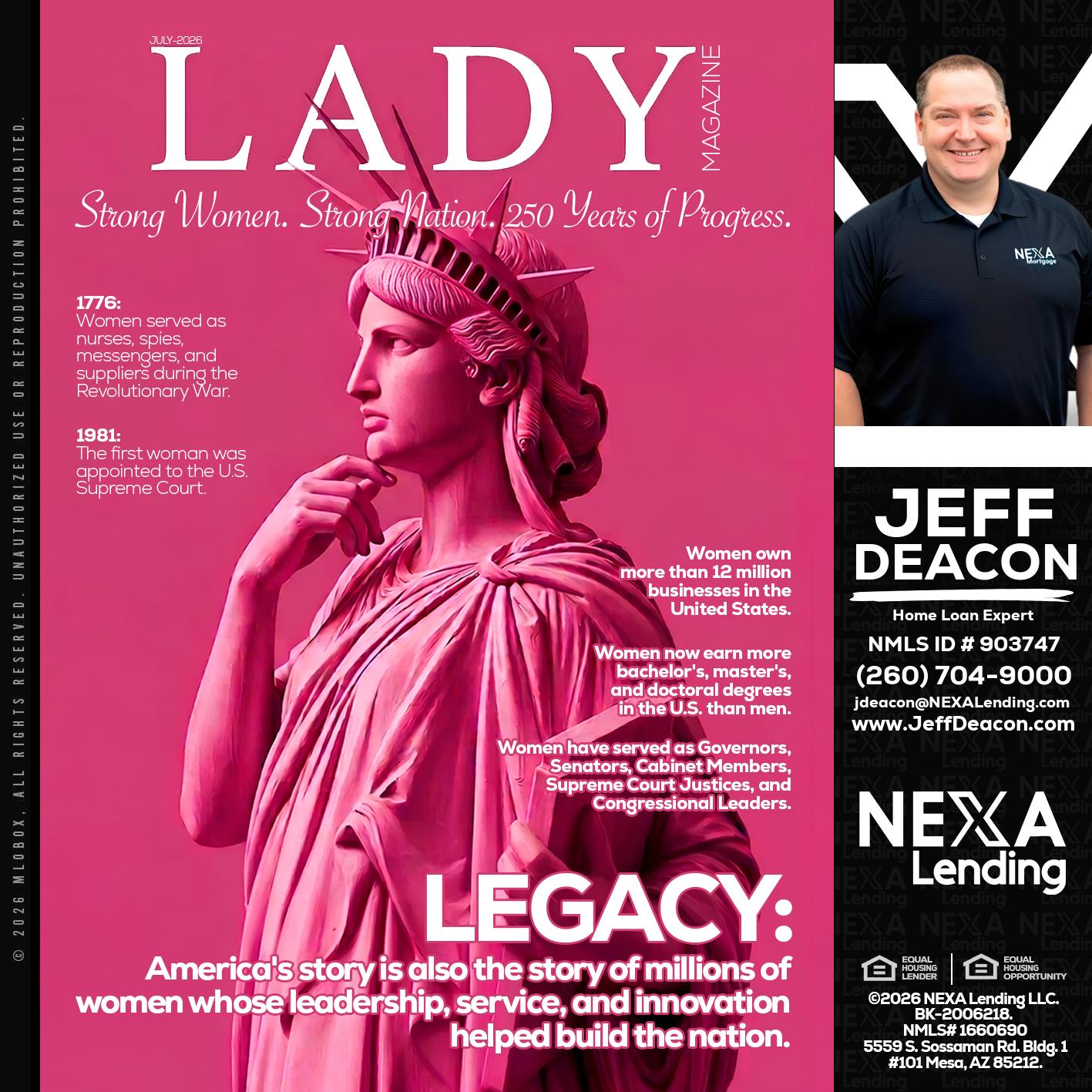 LADY LIBERTY! - Jeff Deacon -Senior Loan Officer