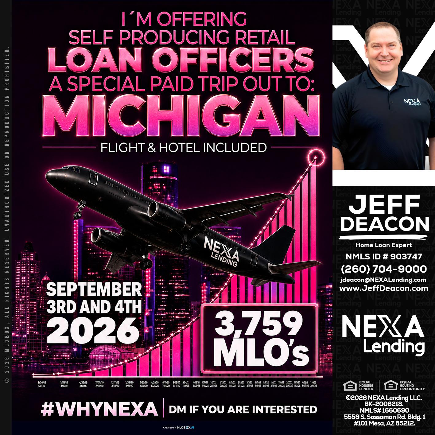 MICHIGAN TRIP - Jeff Deacon -Senior Loan Officer
