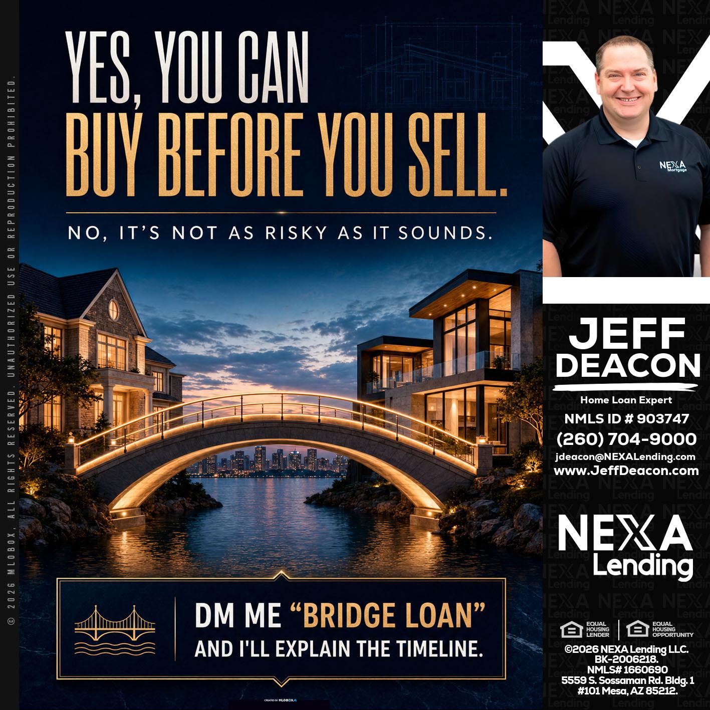 YES, YOU CAN - Jeff Deacon -Senior Loan Officer